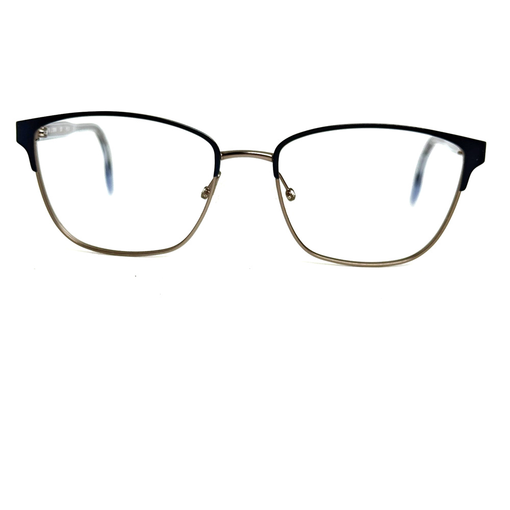 BCBG MAXAZRIA Hilda Brown Blue‎ Square Eyeglasses Frames 50-16 130 H20786